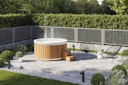 Vorschaubild Wolff Finnhaus Badebottich Hot Tub Typ 3 Ø 200 cm mit Acrylwanne, Massagesystem & LED-Beleuchtung