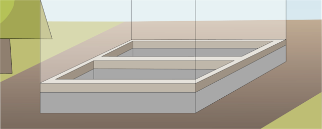 Streifenfundament