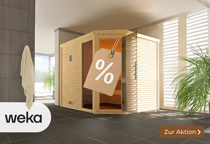 Exklusive Weka Sauna-Aktion Sliderbild