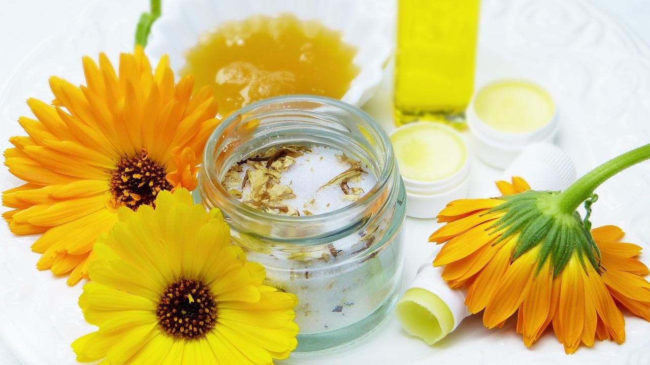 Zuckerpeeling Ringelblumen Peeling