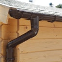 Vorschaubild Palmako Kunststoff Regenrinnen-Set 6000 mm für Flachdach-Gartenhäuser