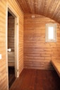 Vorschaubild Wolff Finnhaus Saunahaus Steen in Ovalform inkl. schwarzen Dachschindeln