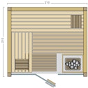 Vorschaubild Infraworld Sauna Panorama - Elementsauna mit Glasfront inkl. 5-teiligem gratis Zubehörset