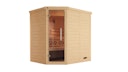 Vorschaubild Weka Premium Massivholz-Elementsauna Kemi Eck mit Glastür inkl. Komfortpaket - 45 mm
