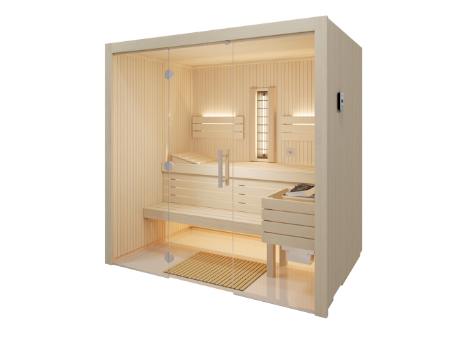 Infraworld Sauna Gracil Complete 140 - 75 mm Multifunktionssauna inkl. 5-teiligem gratis Zubehörset