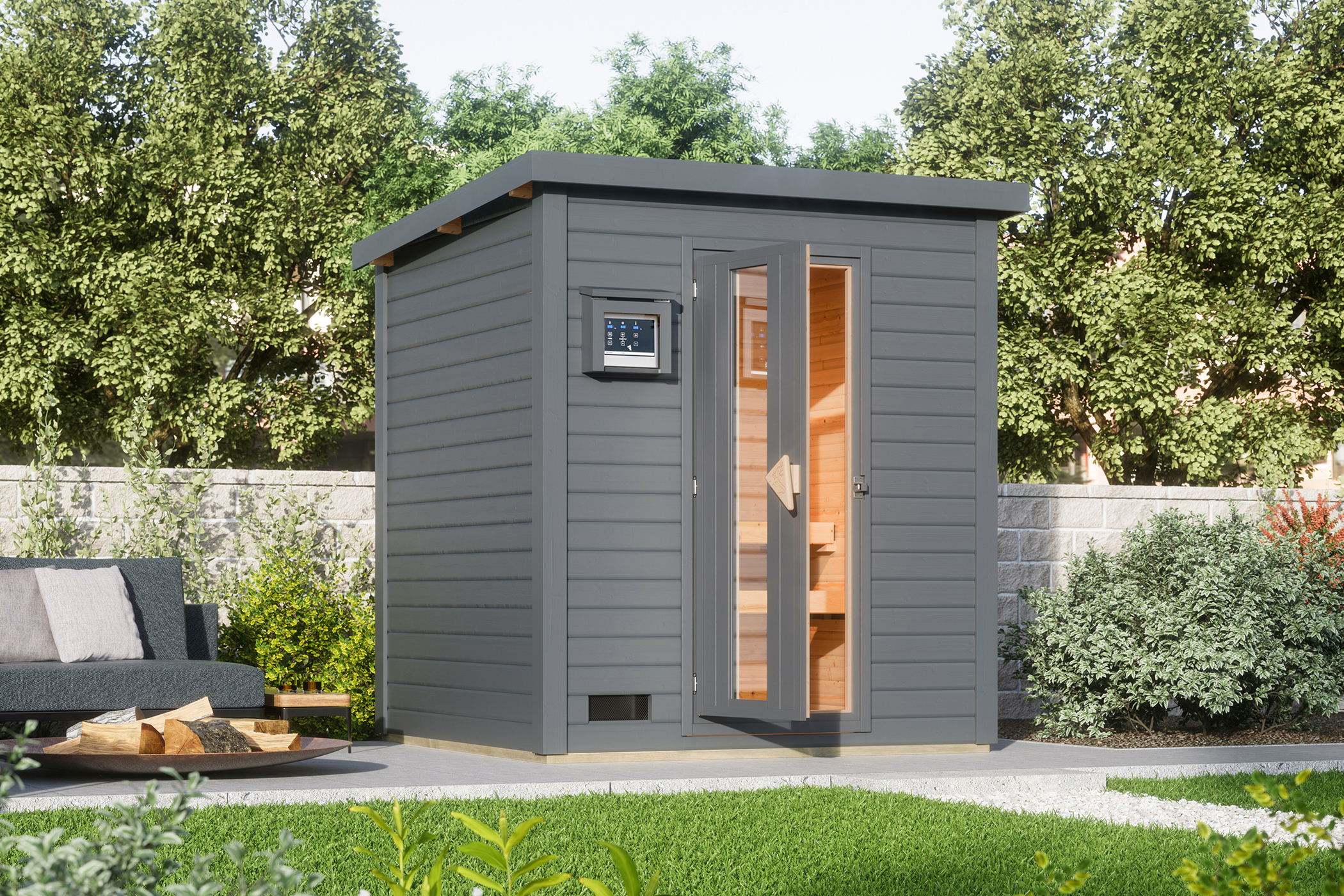 Karibu Gartensauna Saunahaus Hytti 2 inkl. gratis Sauna-Zubehörset im Wert von 234,94 €