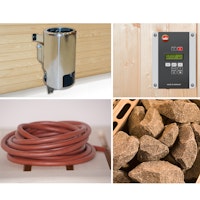 Weka Saunaofen-Set 5 inkl. 3,6 kW BioAktiv Ofen mit Dampfbad-Funktion, Saunasteine, Steuergerät
