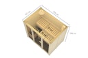 Vorschaubild Karibu Sauna Avari 3 Superior mit Fronteinstieg 68 mm