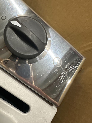 B-Ware Karibu 9 kW Saunaofen finnisch anthrazit mit integrierter Steuerung (ohne Steine)