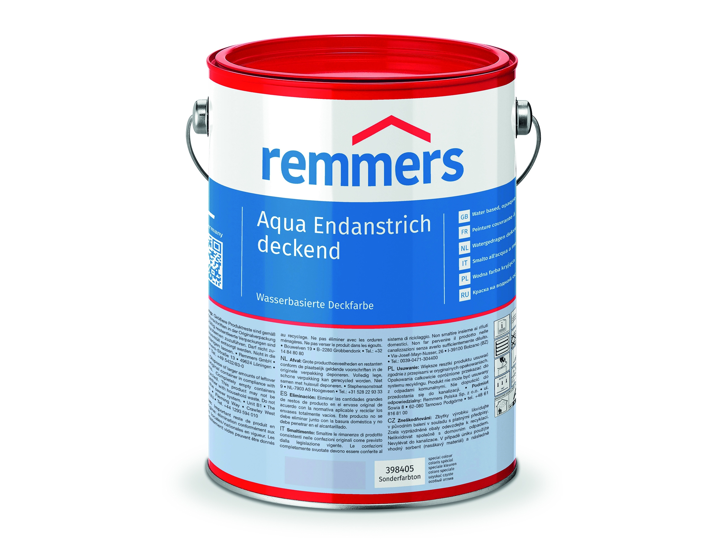 Karibu Aqua Endanstrich deckend, terragrau 2,5 Liter