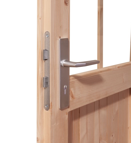 Karibu Saunahaus Skrollan 3 mit Vorraum terragrau (Rechteckfenster) inkl. gratis Saunaofen im Wert von 599,99 €
