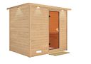 Vorschaubild Karibu Sauna Sonara - Massivholzsauna mit Fronteinstieg 38 mm inkl. gratis Zubehörpaket im Wert von 126,96€