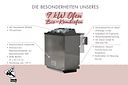 Vorschaubild Karibu 9 kW Bio-Kombiofen Saunaofen anthrazit für externe Steuerung