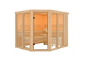 Karibu Sauna Araya Superior mit Eckeinstieg 68 mm Aktionsangebot inkl. gratis Saunaofen im Wert von 599,99 €
