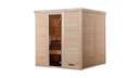 Vorschaubild Weka Premium Massivholz-Elementsauna Kemi 3 mit Glastür - 45 mm