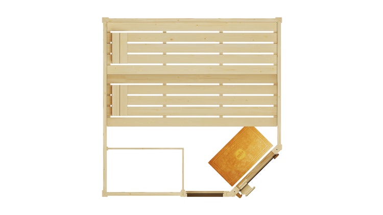 Weka Sauna Valida Eck 1.8 mit Glastür/Fenster- Massivholzsauna 38 mm