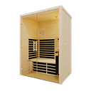 Vorschaubild Infraworld Infrarotkabine TrioSol Natura 145 Glas inkl. 5-teiligem gratis Zubehörset