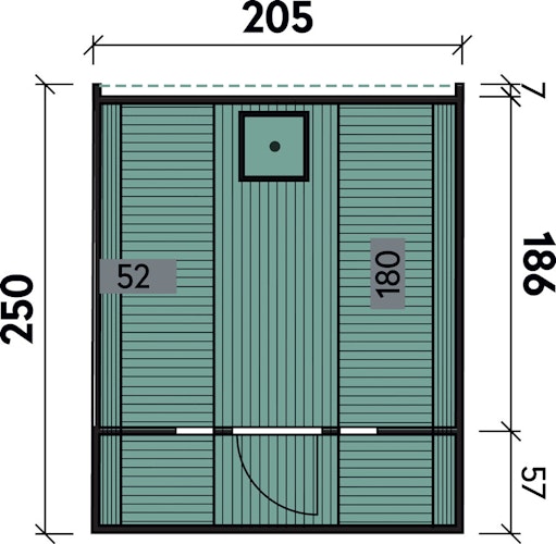 Wolff Finnhaus Saunafass Fasssauna 250