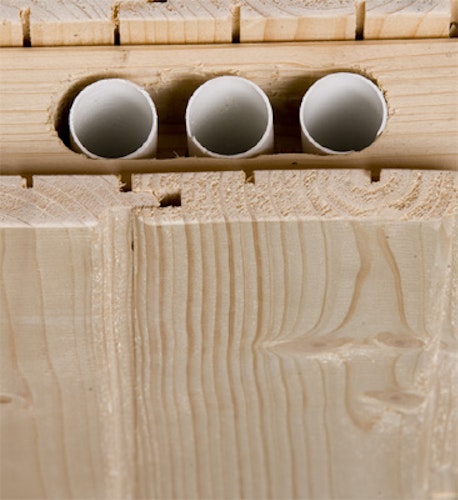 Weka Design-Saunahaus Cubilis inkl. Elementsauna 45/68 mm