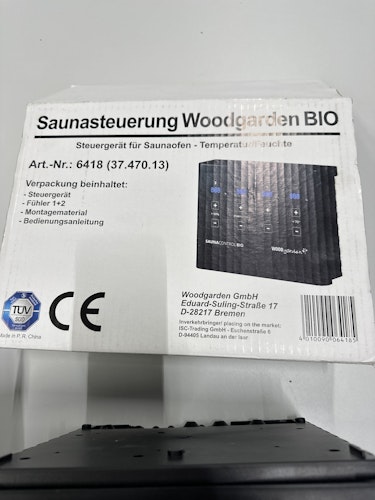 B-Ware Karibu 9 kW Bio-Kombiofen Saunaofen anthrazit inkl. Steuergerät EASY schwarz - Sparset