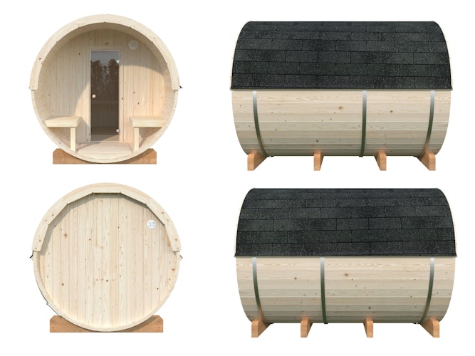 Palmako Saunafass Anita 1,6 + 0,7m²