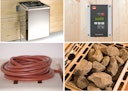 Vorschaubild Weka Saunaofen-Set 2 inkl. 4,5 kW Ofen, Saunasteine, Steuergerät