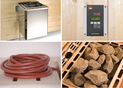 Weka Saunaofen-Set 2 inkl. 4,5 kW Ofen, Saunasteine, Steuergerät