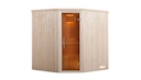 Vorschaubild Weka Sauna Kiruna 2 mit Glastür und Eckeinstieg 230 V - 68 mm - "Alles dabei"