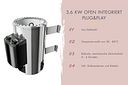 Vorschaubild Karibu Sauna Valida  (Eckeinstieg) - 38 mm Massivholz Aktionssauna 230 Volt Plug & Play