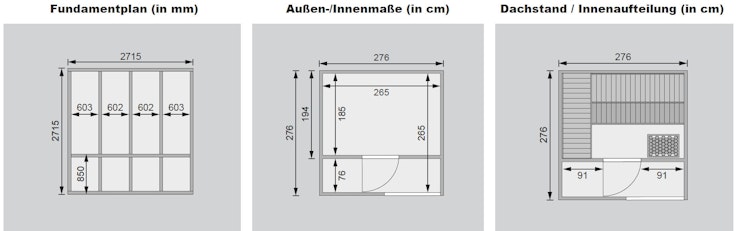 Karibu Gartensauna Saunahaus Cuben inkl. Vorraum, naturbelassen inkl. gratis Saunaofen im Wert von 599,99 €