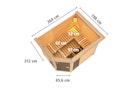 Vorschaubild Karibu Sauna Sinai 3 - Massivholzsauna mit Eckeinstieg 38 mm inkl. gratis Saunaofen im Wert von 599,99 €