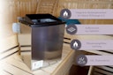 Vorschaubild Karibu 11 kW Bio-Kombiofen Saunaofen anthrazit für externe Steuerung