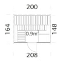 Vorschaubild Palmako Saunafass Anita 0,9 m²