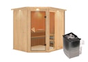 Vorschaubild Karibu Sauna Fiona 2 mit Eckeinstieg 68 mm inkl. gratis Saunaofen im Wert von 599,99 €