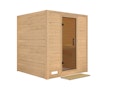 Vorschaubild Karibu Sauna Mojave - Massivholzsauna mit Fronteinstieg 38 mm