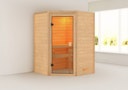 Vorschaubild Karibu Woodfeeling Sauna Antonia - 38 mm Massivholz Aktionssauna inkl. gratis Saunaofen im Wert von 599,99 €