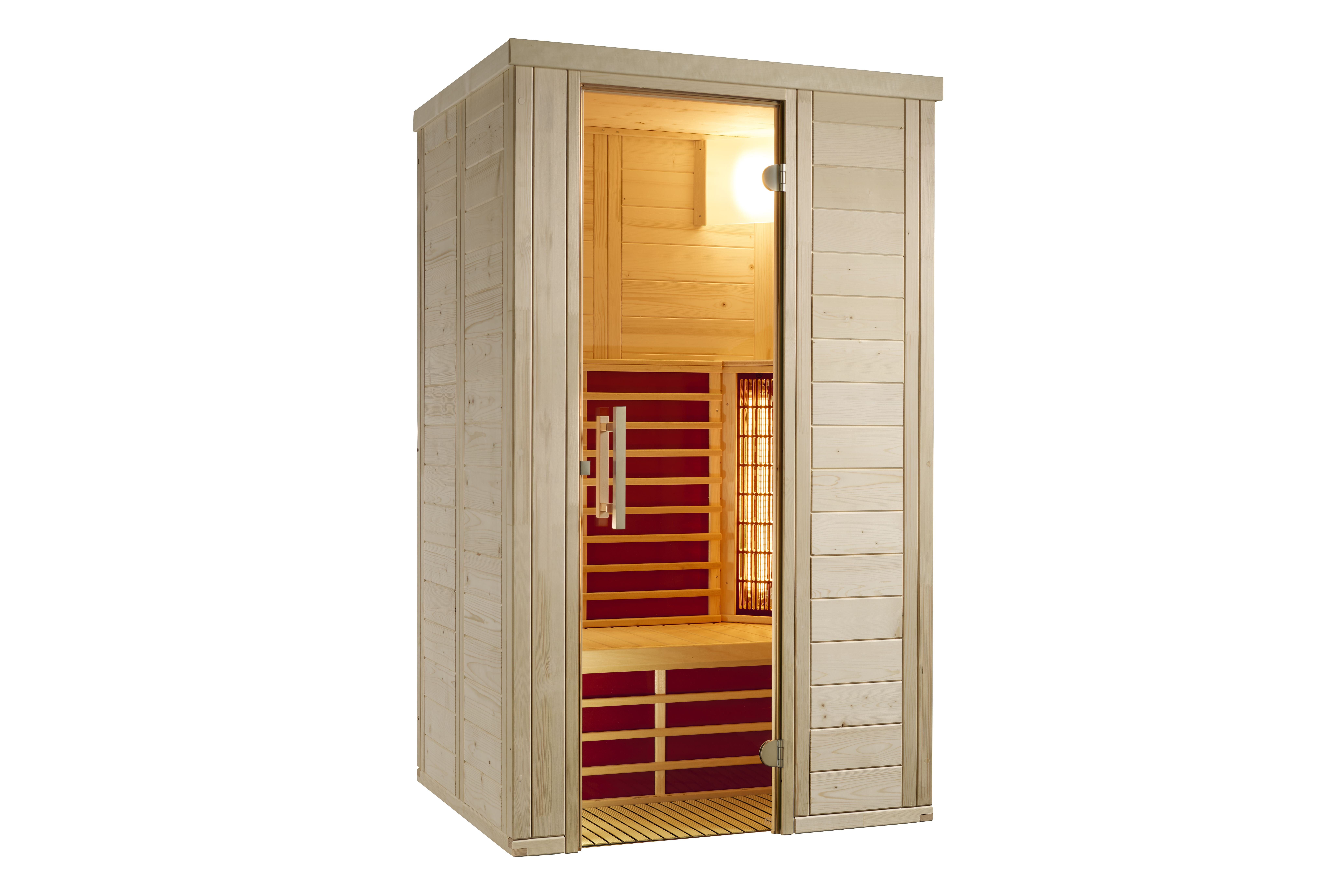 Infraworld Infrarotkabine Vario Natura 120 inkl. 5-teiligem gratis Zubehörset