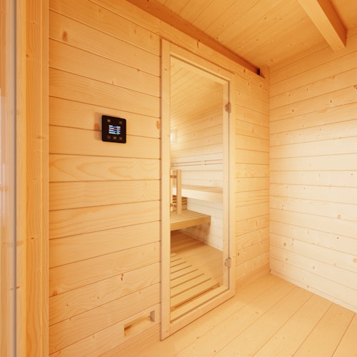 Infraworld Gartensauna Bella 3 - 70 mm