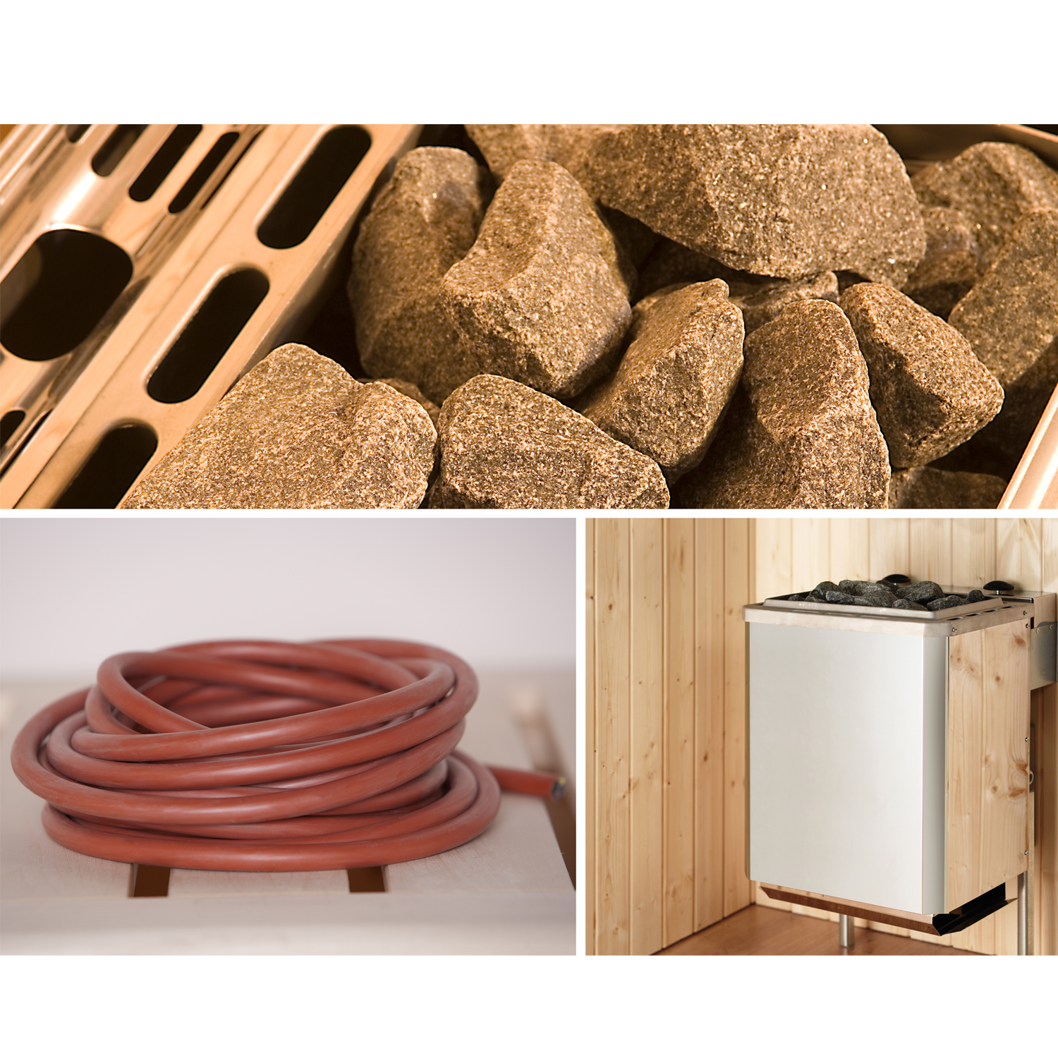 Weka Saunaofen-Set 10 inkl. 5,4 kW Kompakt-Ofen, Saunasteine, integrierte Steuerung