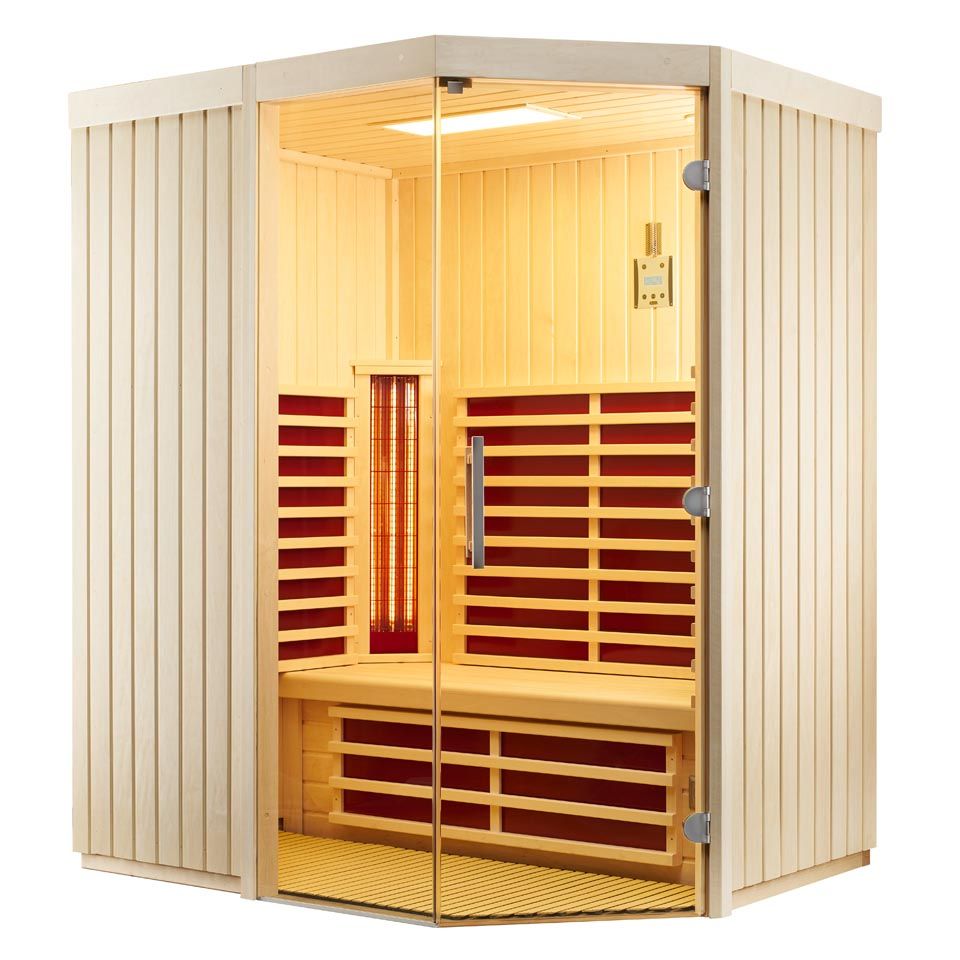 Infraworld Infrarotkabine TrioSol Unica 1-154 x 128 x 203 cm (Gr. 1)-Espe inkl. 5-teiligem gratis Zubehörset