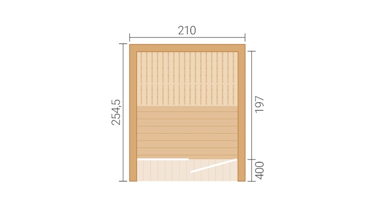 Weka Design Saunahaus Luua Cube mit Thermoholz - 175 mm (Lieferung vormontiert)