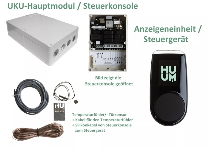 Karibu 9 kW Saunaofen finnisch anthrazit inkl. Huum WLAN Steuergerät mit App-Steuerung