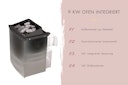 Vorschaubild Karibu 9 kW Saunaofen mit integrierter Steuerung (ohne Steine)