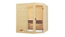 Vorschaubild Weka Sauna Valida Eck 1.8 mit Glastür/Fenster- Massivholzsauna 38 mm