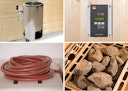 Vorschaubild Weka Sauna Kiruna 1 mit Glastür und Eckeinstieg 230 V - 68 mm