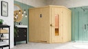 Vorschaubild Weka Elementsauna Varberg 3 - 68 mm Sparset 2 inkl. 7,5 kW Bioaktiv-Ofen mit Steuergerät