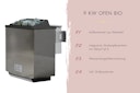 Vorschaubild Karibu 9 kW Bio-Kombiofen Saunaofen anthrazit inkl. Steuergerät EASY schwarz - Sparset