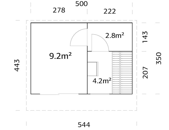 PRE:GA Black Forest Grand Sauna mit Vorraum 16,2 m²