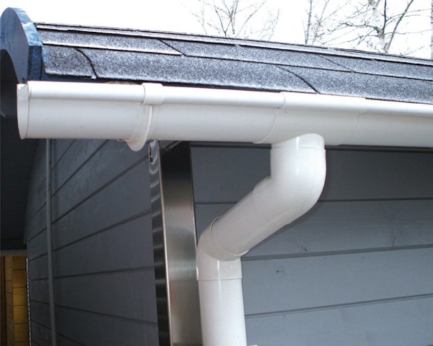 Kunststoff Dachrinnenset 302B für Weka Carports