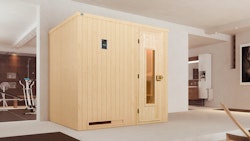 Weka Sauna Halmstad 1 mit Holztür und Fronteinstieg - 68 mm